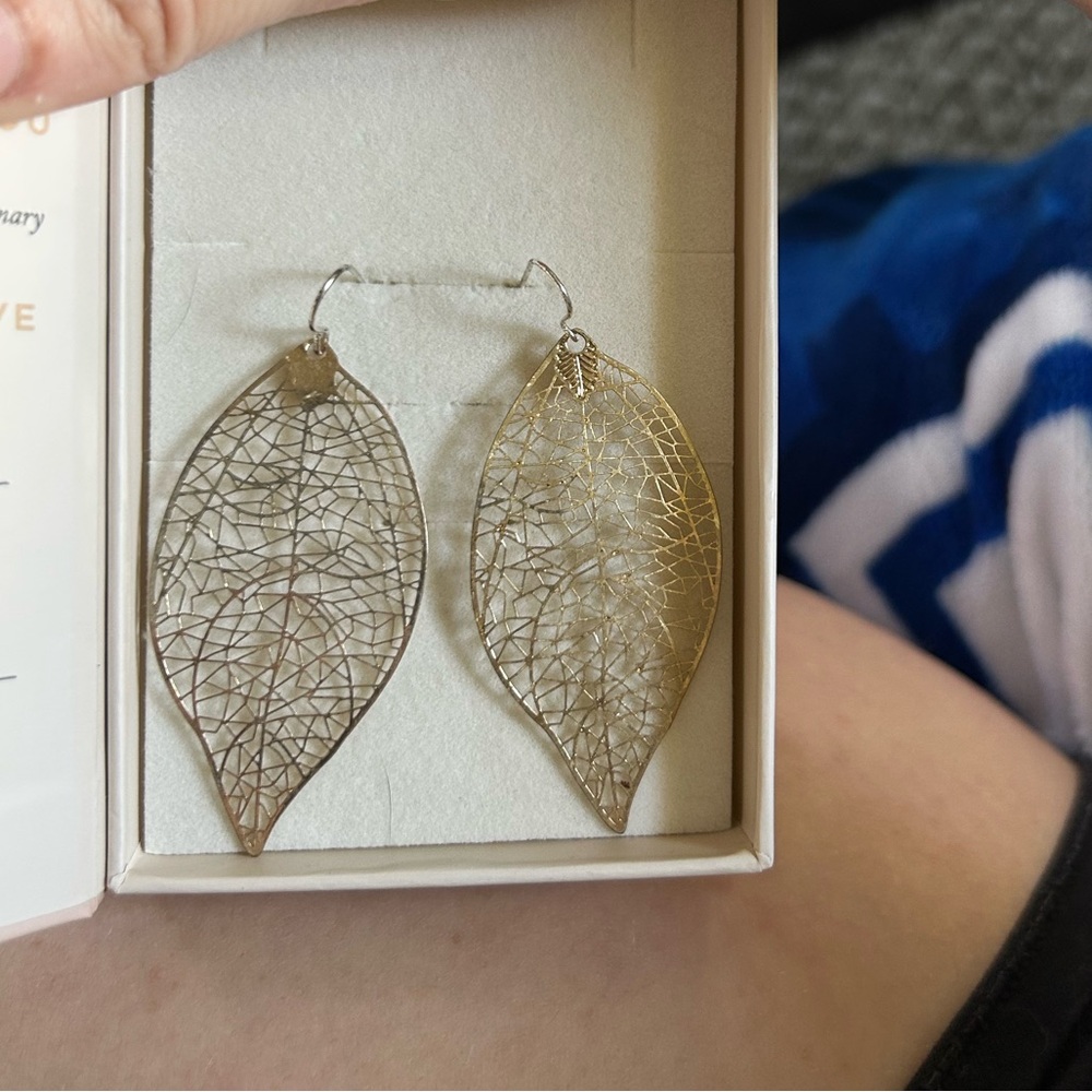 Gold Leaf Earrings